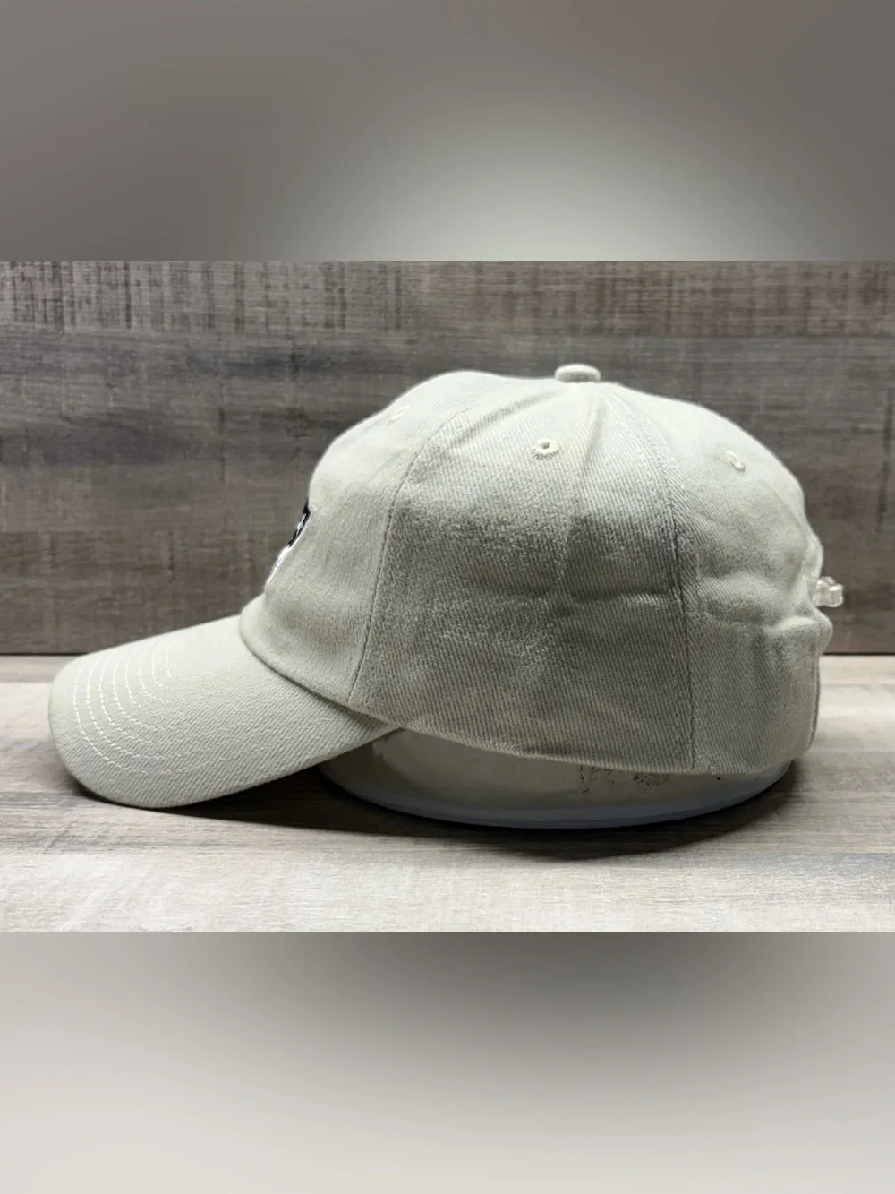 NFL Beige Dad Hat with New England Patriots Logo
